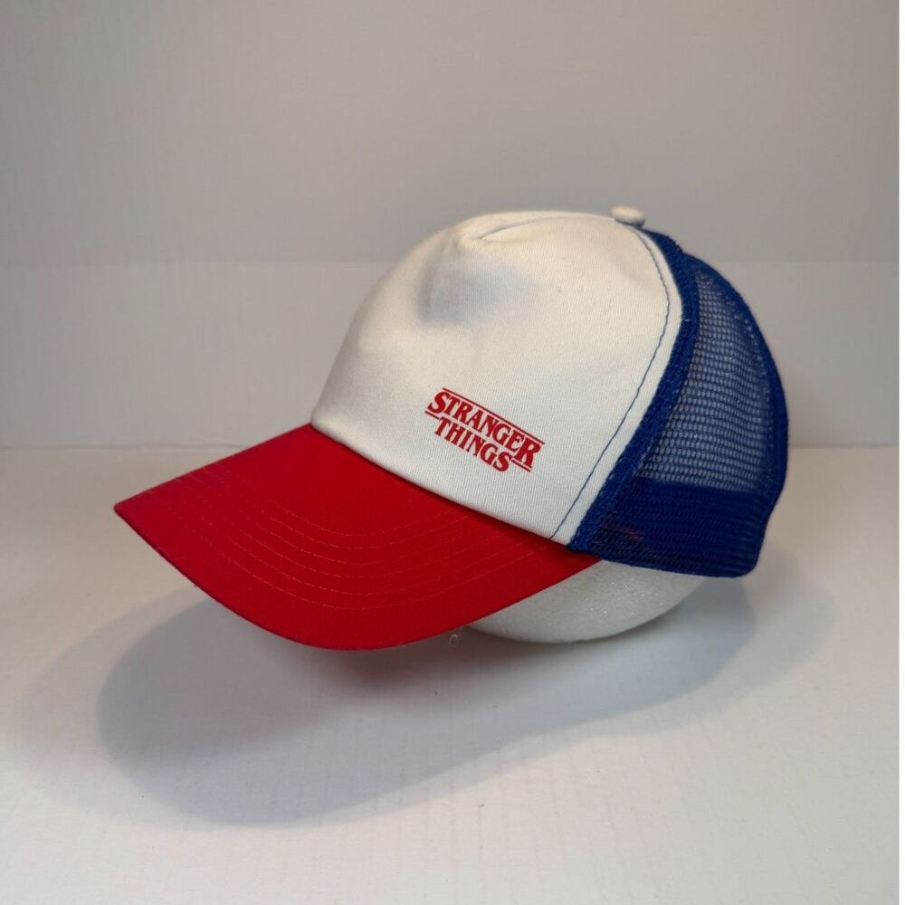 Loungefly Stranger Things Dustin Trucker Hat Red White Blue Snapback Retro 80s